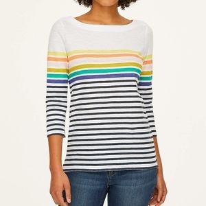Striped Loft Outlet Boatneck Tee